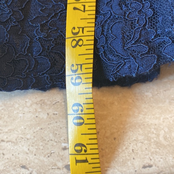 Ralph Lauren, navy lace evening gown,excellent condition, see measurements below - Picture 15 of 16